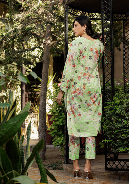 Verdant - 2 PC Stitched Lawn Suit