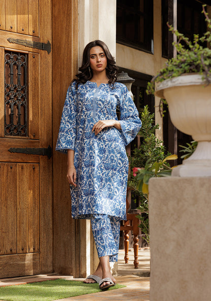 Ocean - 2 PC Stitched Lawn Suit